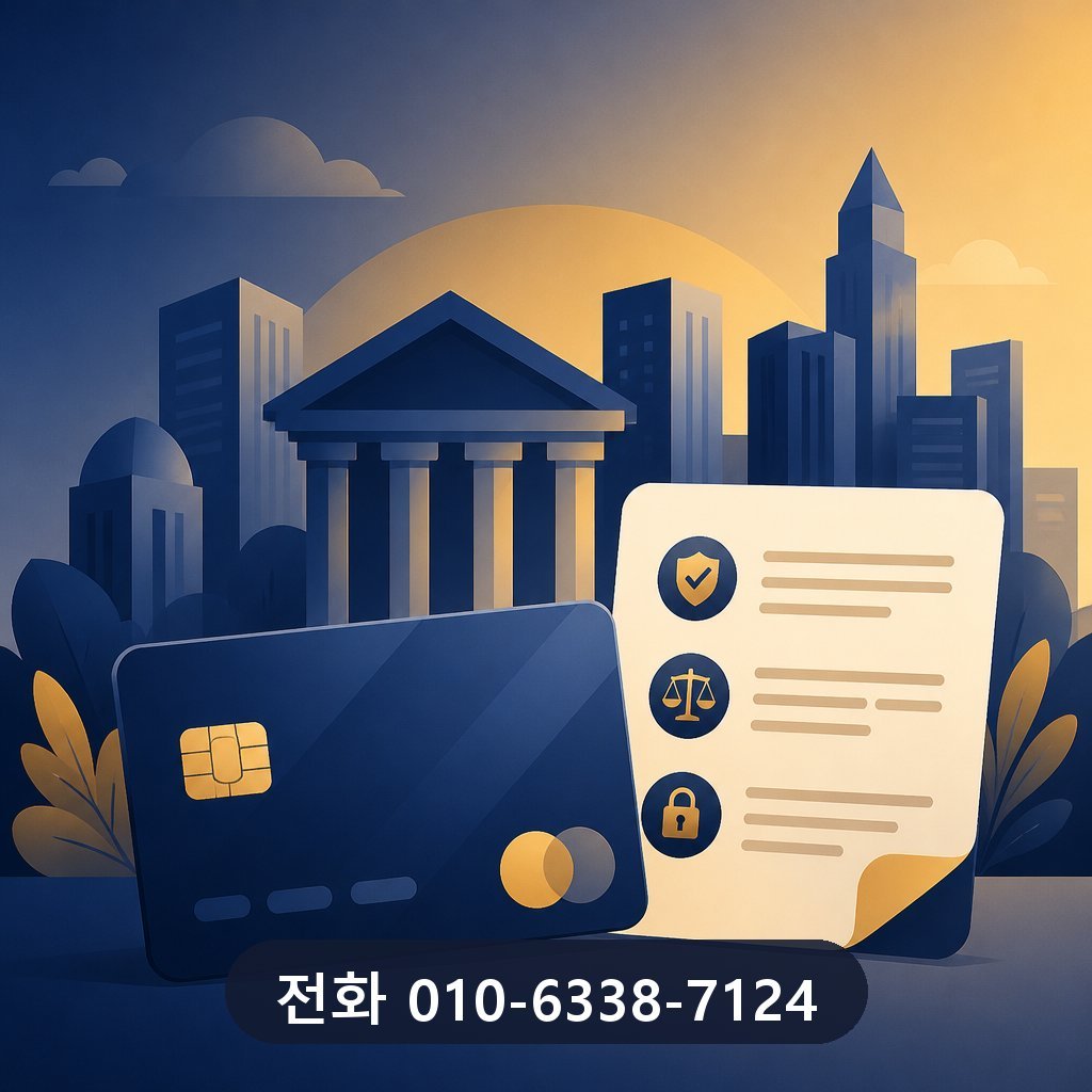 카드깡 수수료 카드사 약관 확인 이미지 · 문의 010-6338-7124